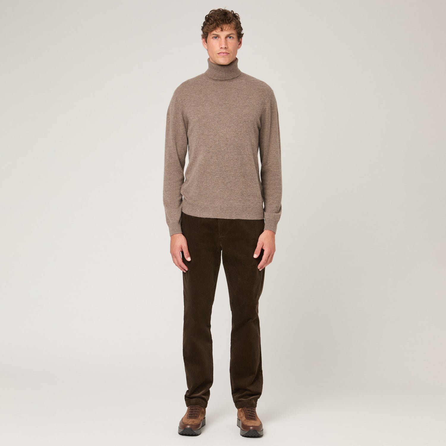 Men's Cashmere Roll Neck Sweater