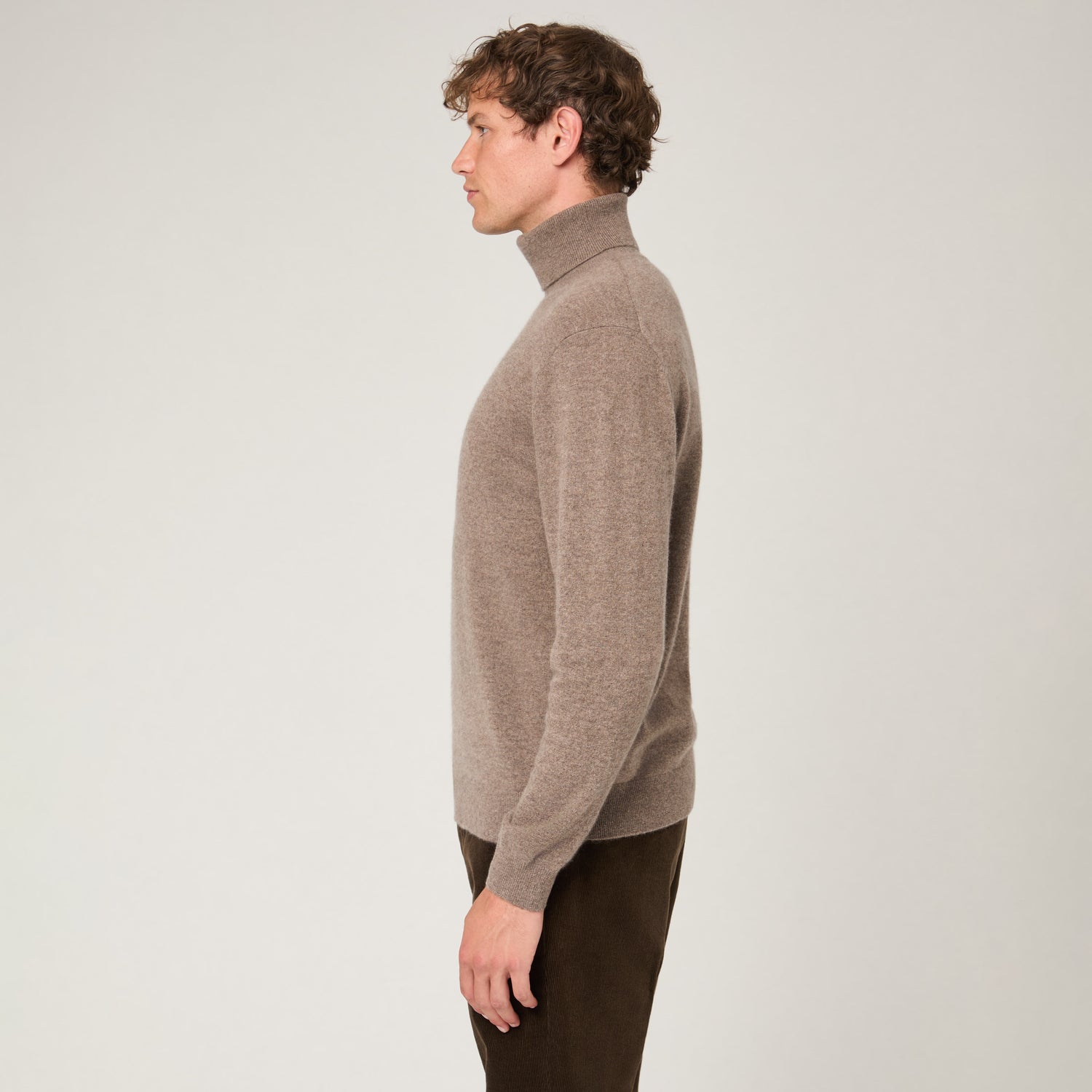 Men's Cashmere Roll Neck Sweater