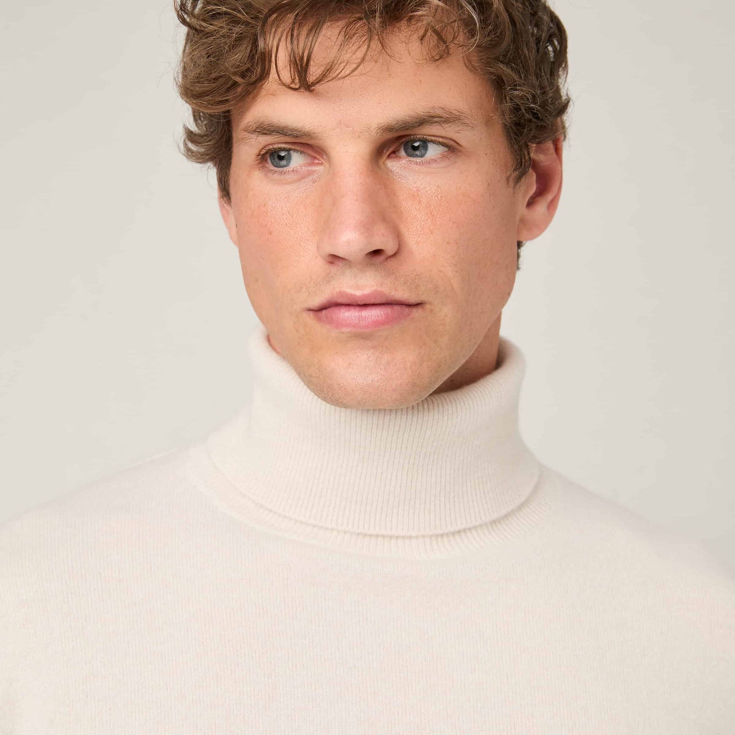 Men's Cashmere Roll Neck Sweater