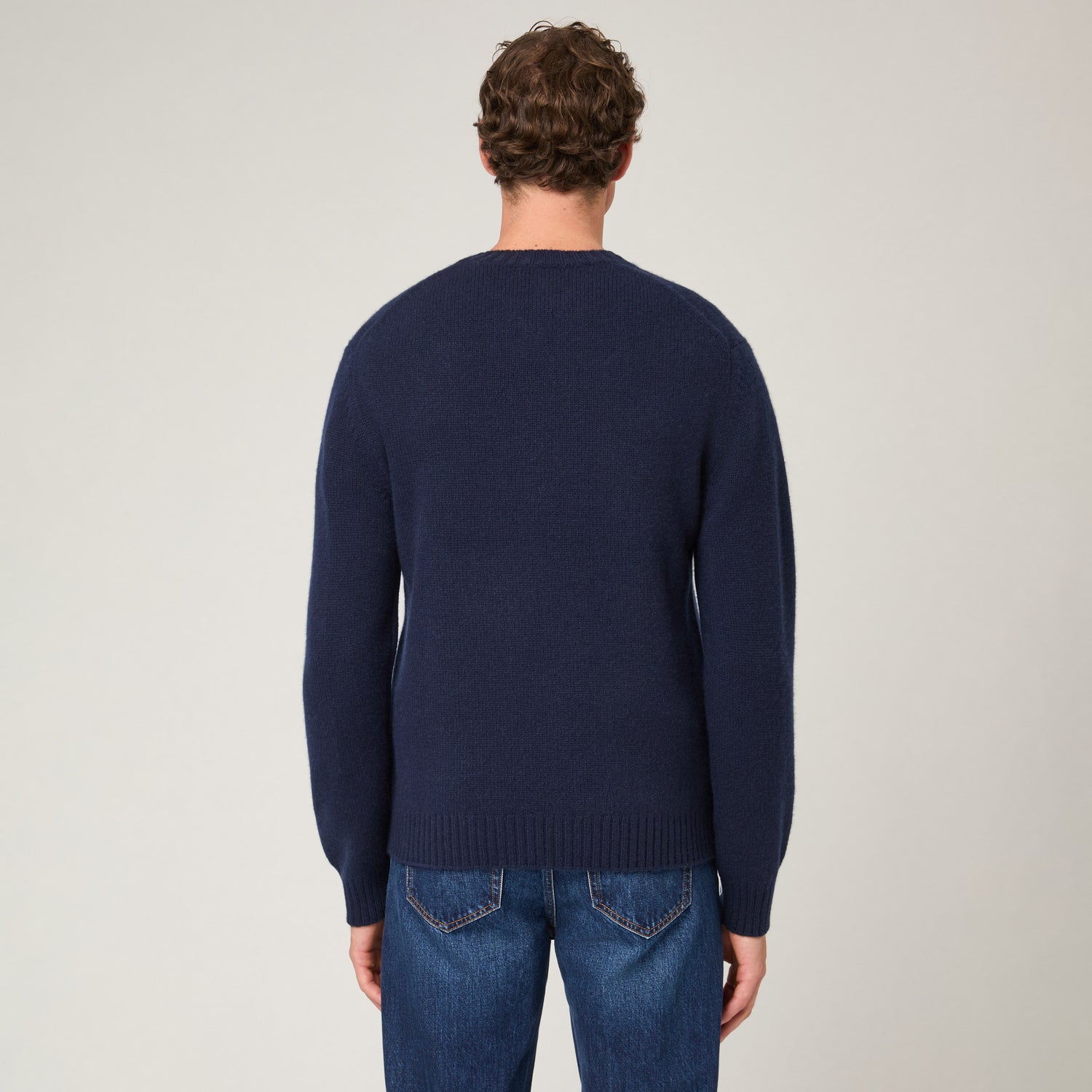 Men's Heavy Cashmere Crewneck Sweater