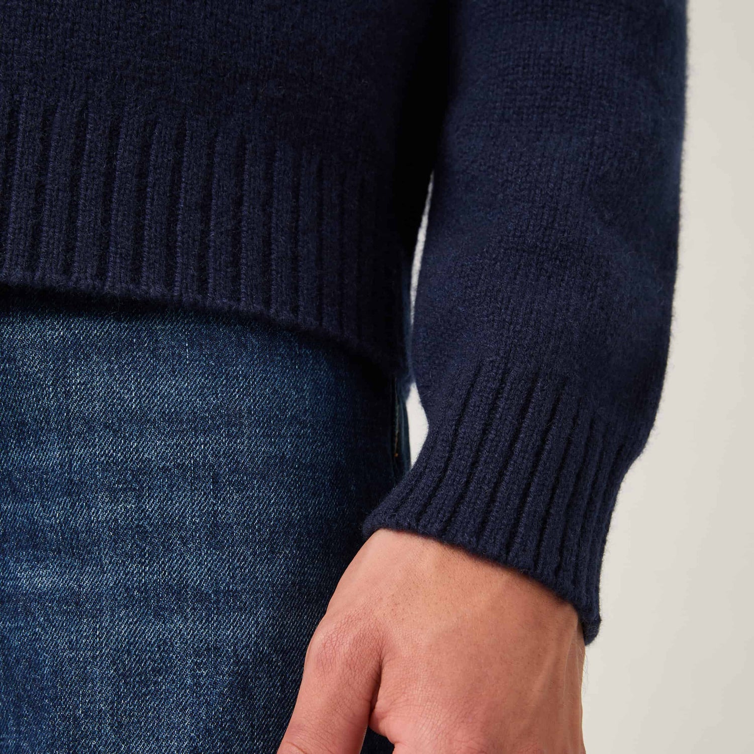 Men's Heavy Cashmere Crewneck Sweater