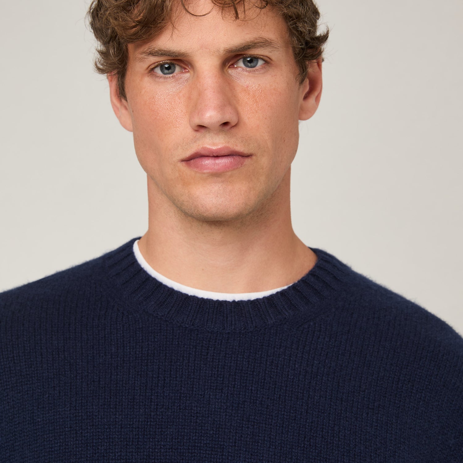Men's Heavy Cashmere Crewneck Sweater