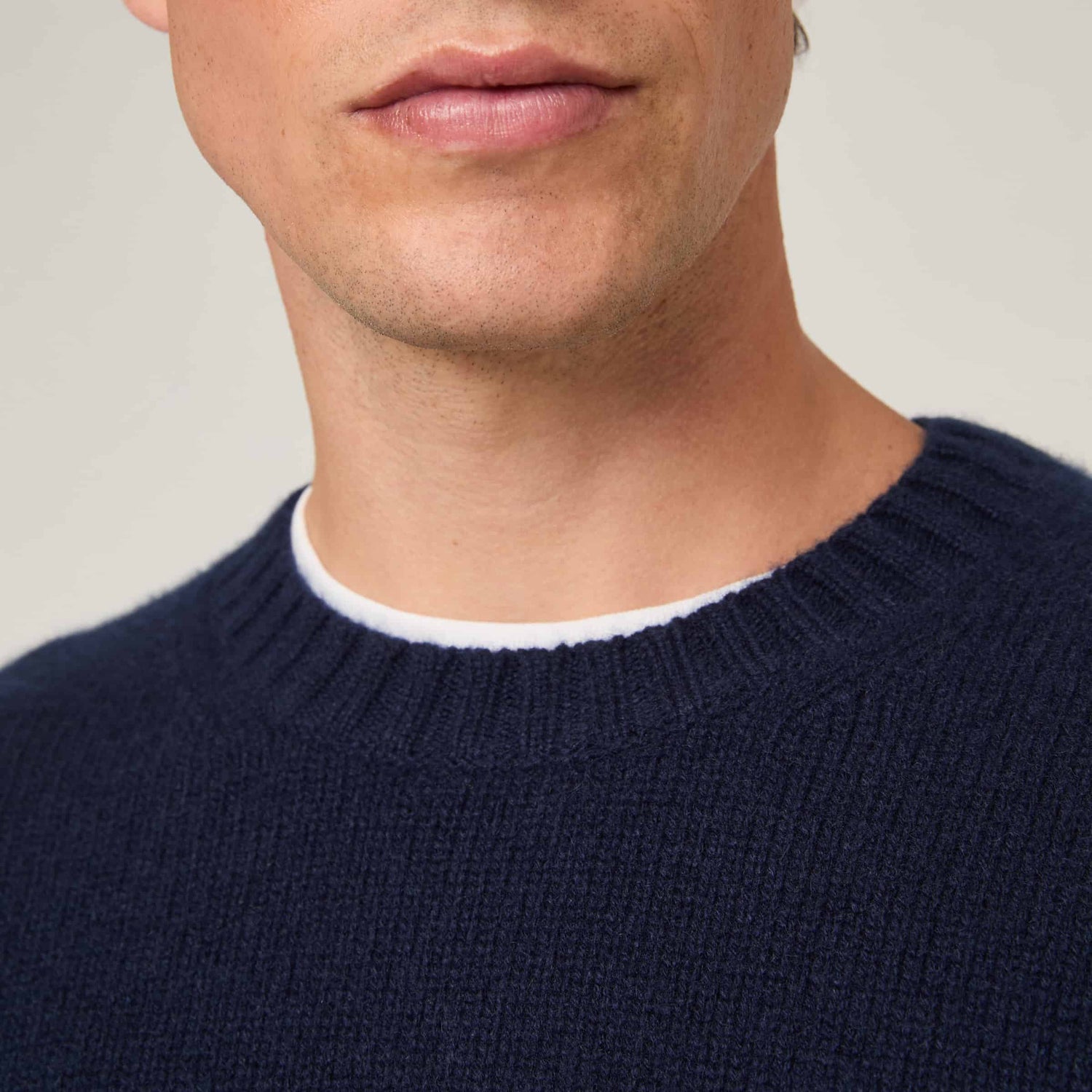 Men's Heavy Cashmere Crewneck Sweater
