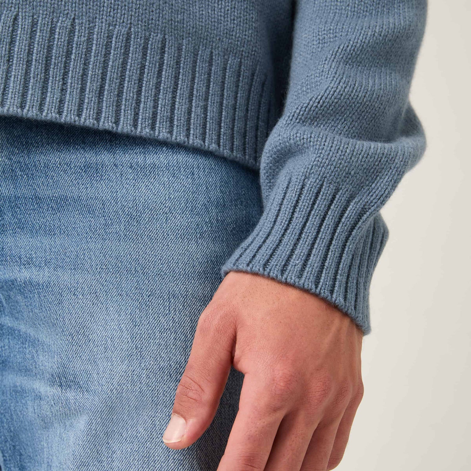 Men's Heavy Cashmere Crewneck Sweater