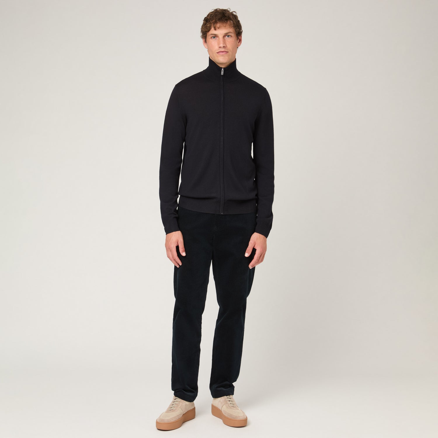 Men's Merino Full Zip Cardigan