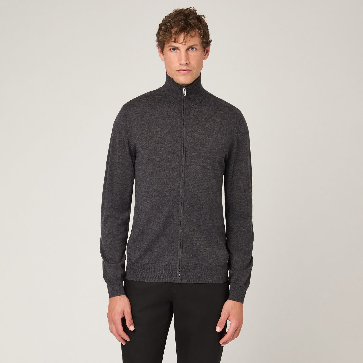 Men's Merino Full Zip Cardigan