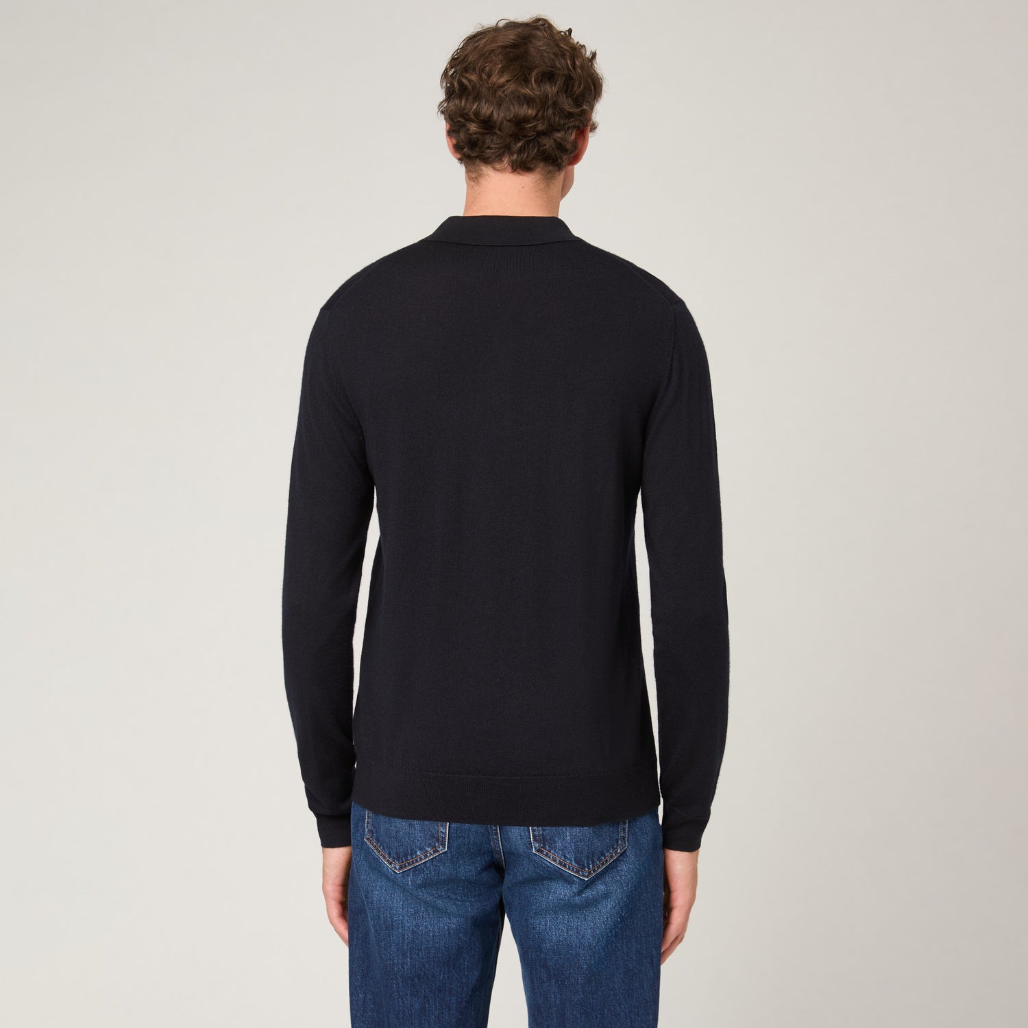 Men's Merino Long Sleeve Polo