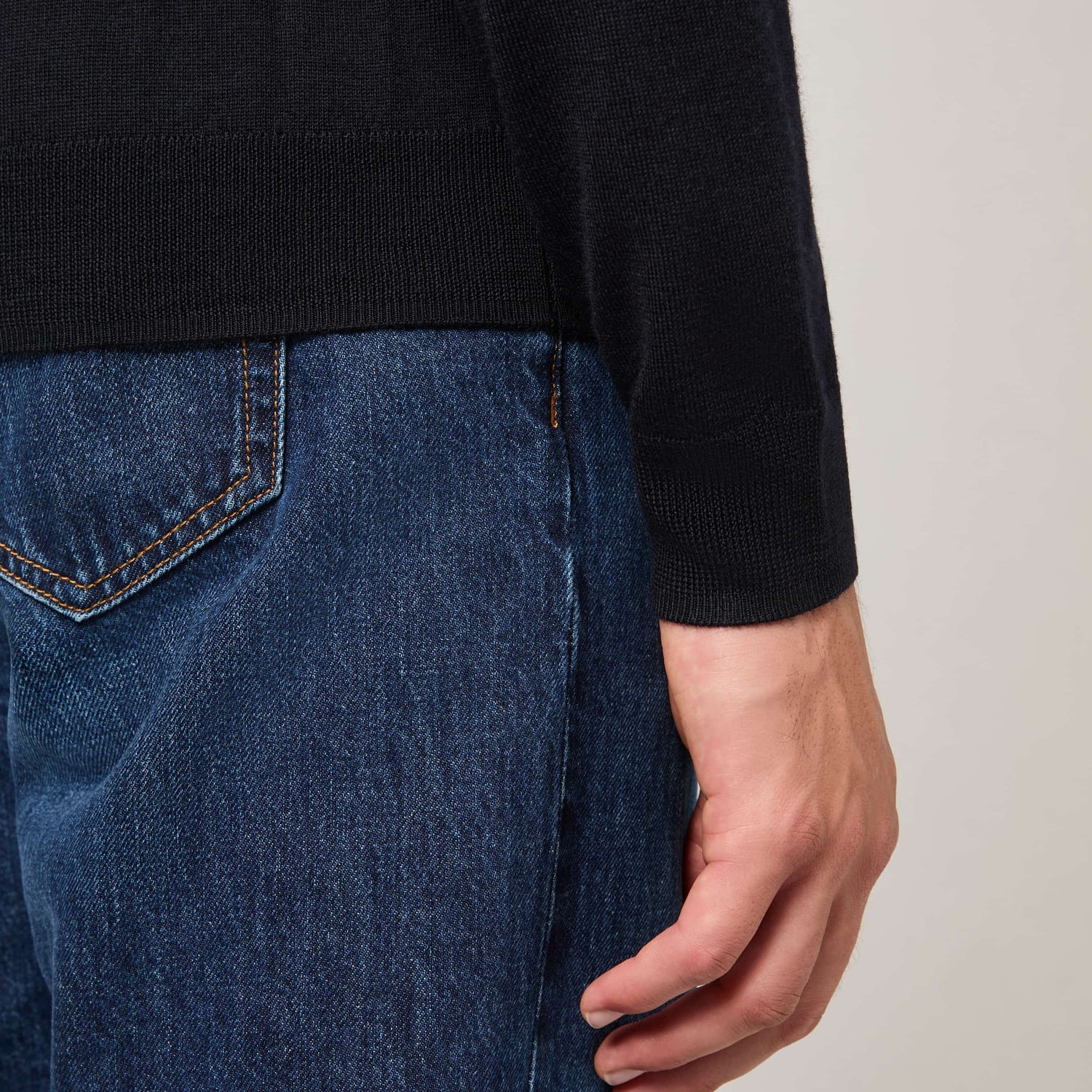 Men's Merino Long Sleeve Polo