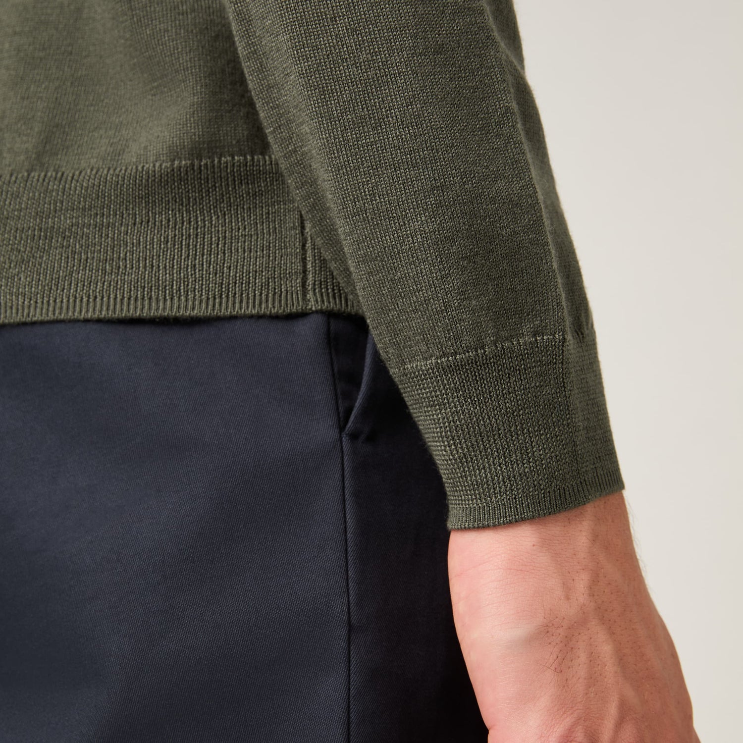 Men's Merino Long Sleeve Polo