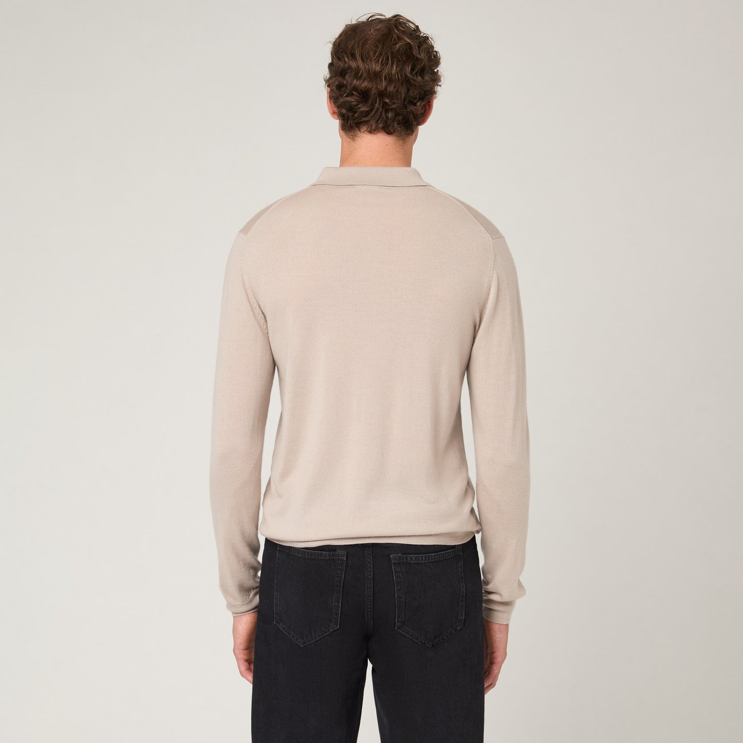 Men's Merino Long Sleeve Polo