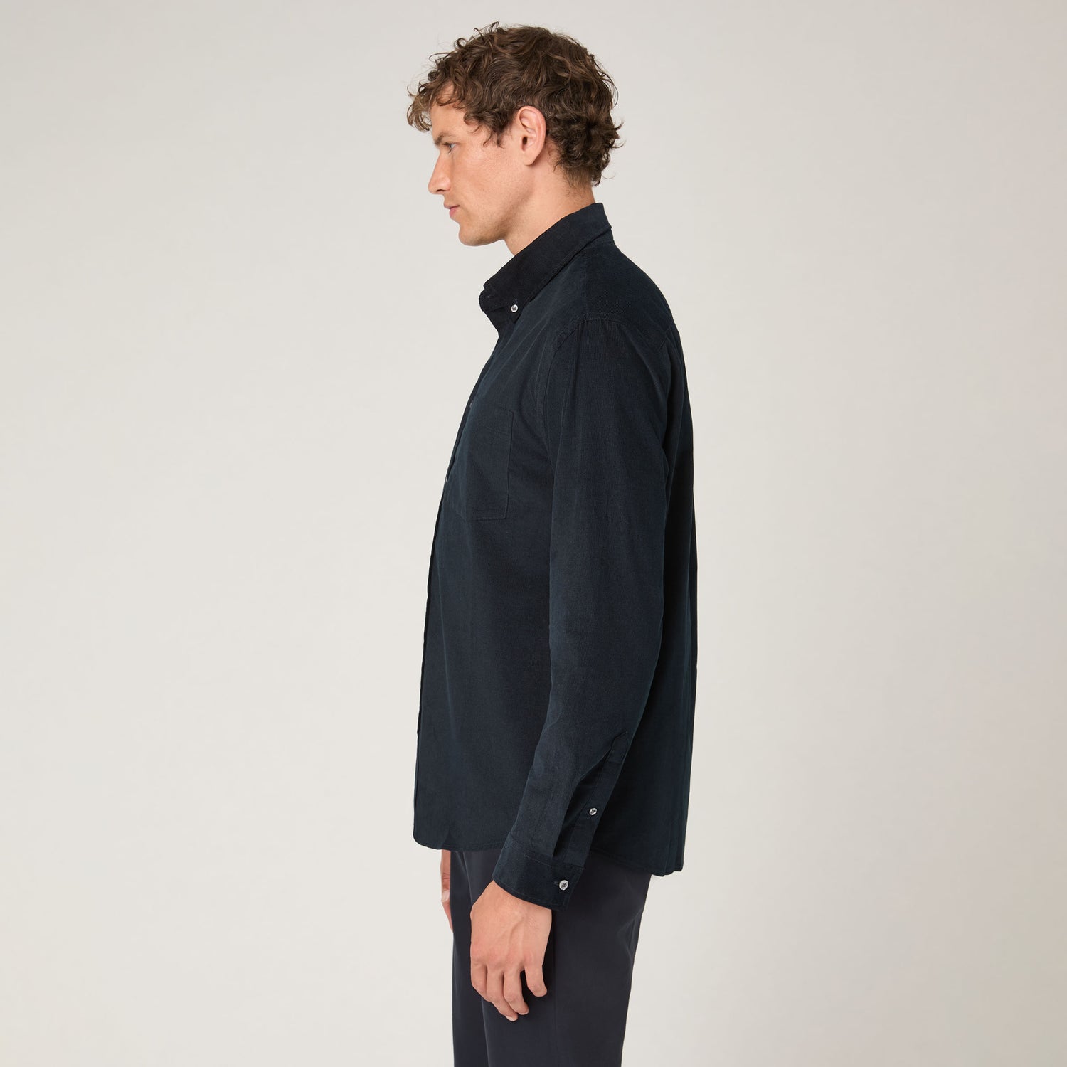Men's Relaxed Button Down Corduroy Shirt