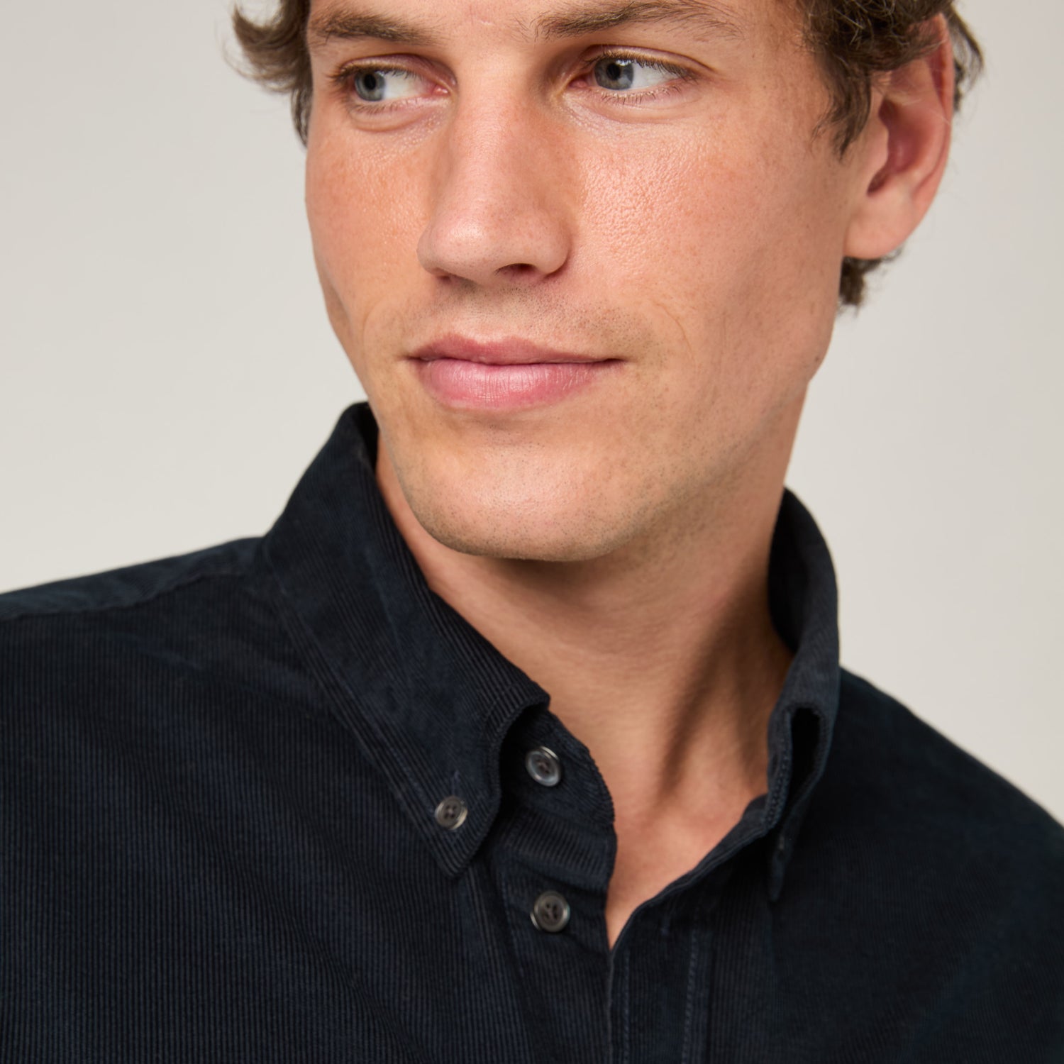 Men's Relaxed Button Down Corduroy Shirt