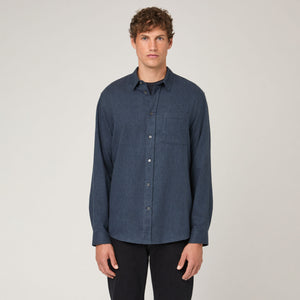 Men's Relaxed Cotton Flannel Shirt