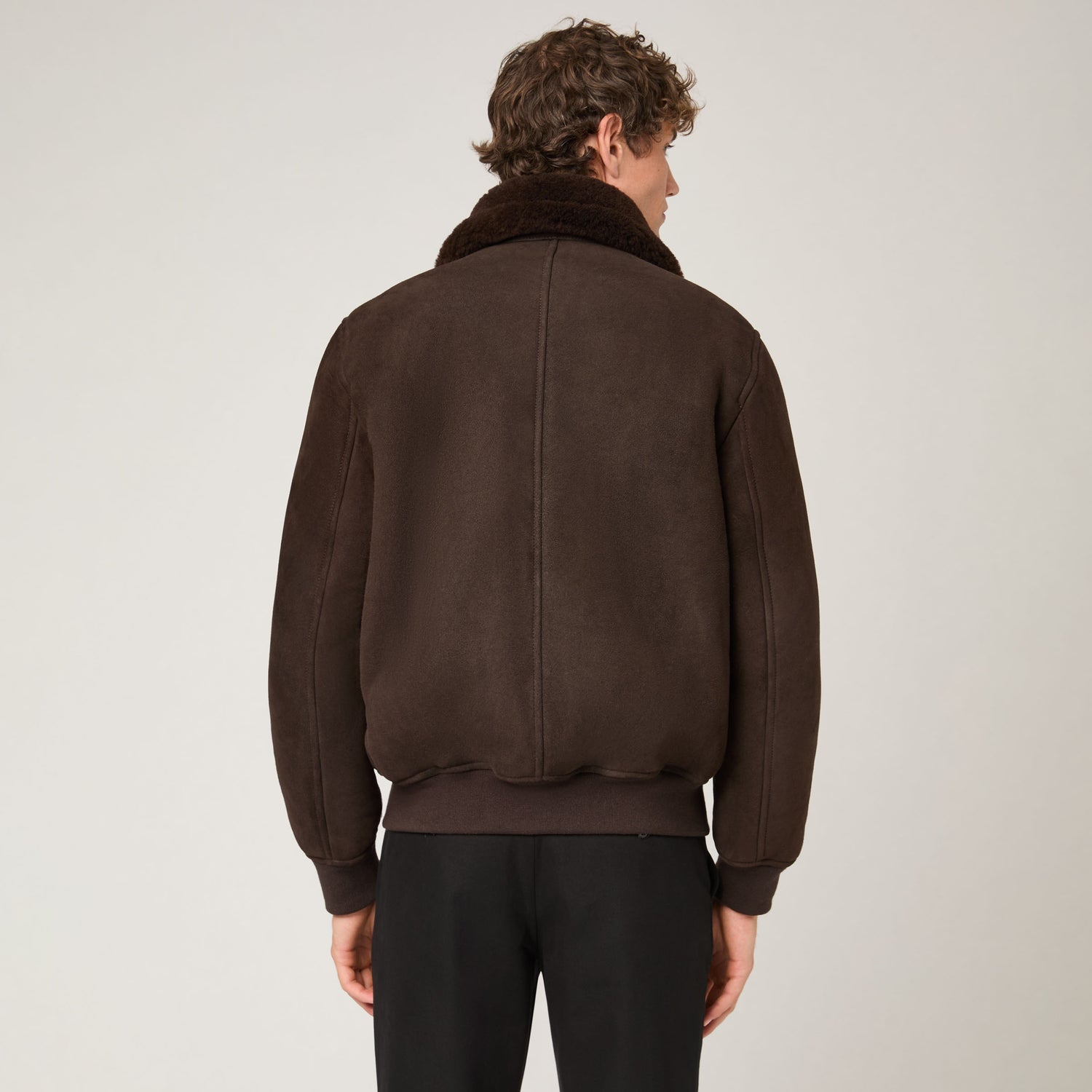 Men's Shearling Bomber Jacket