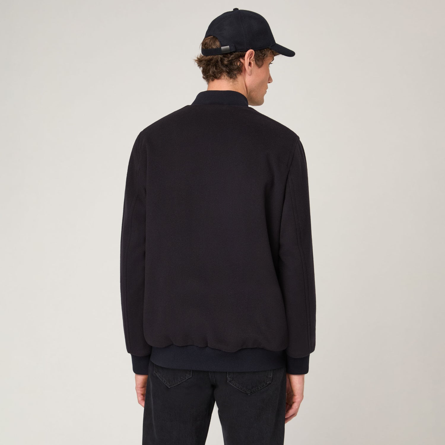 Men's Wool Bomber Jacket