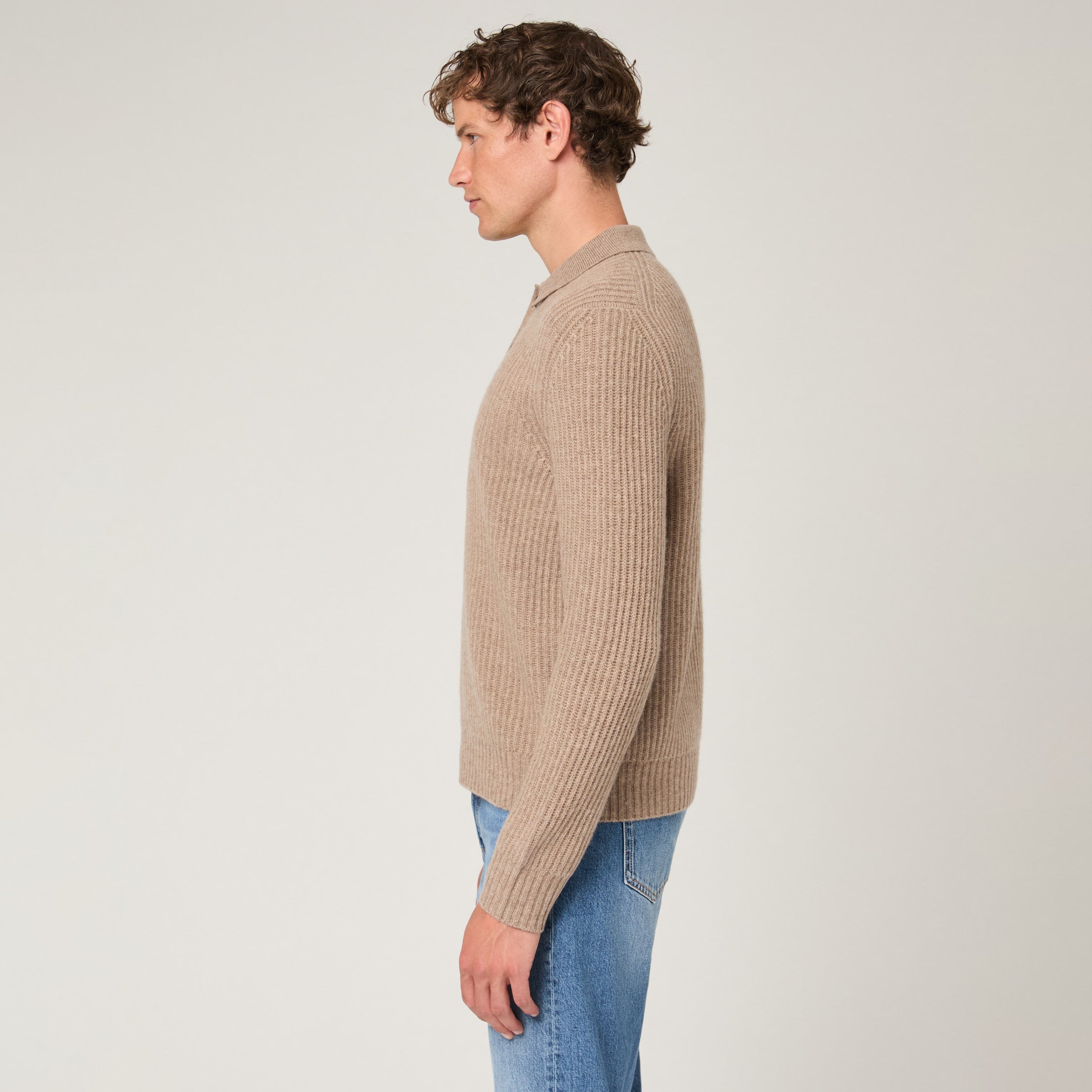 Men's Rib Polo | Wool-Cashmere Style | True Craftsmanship