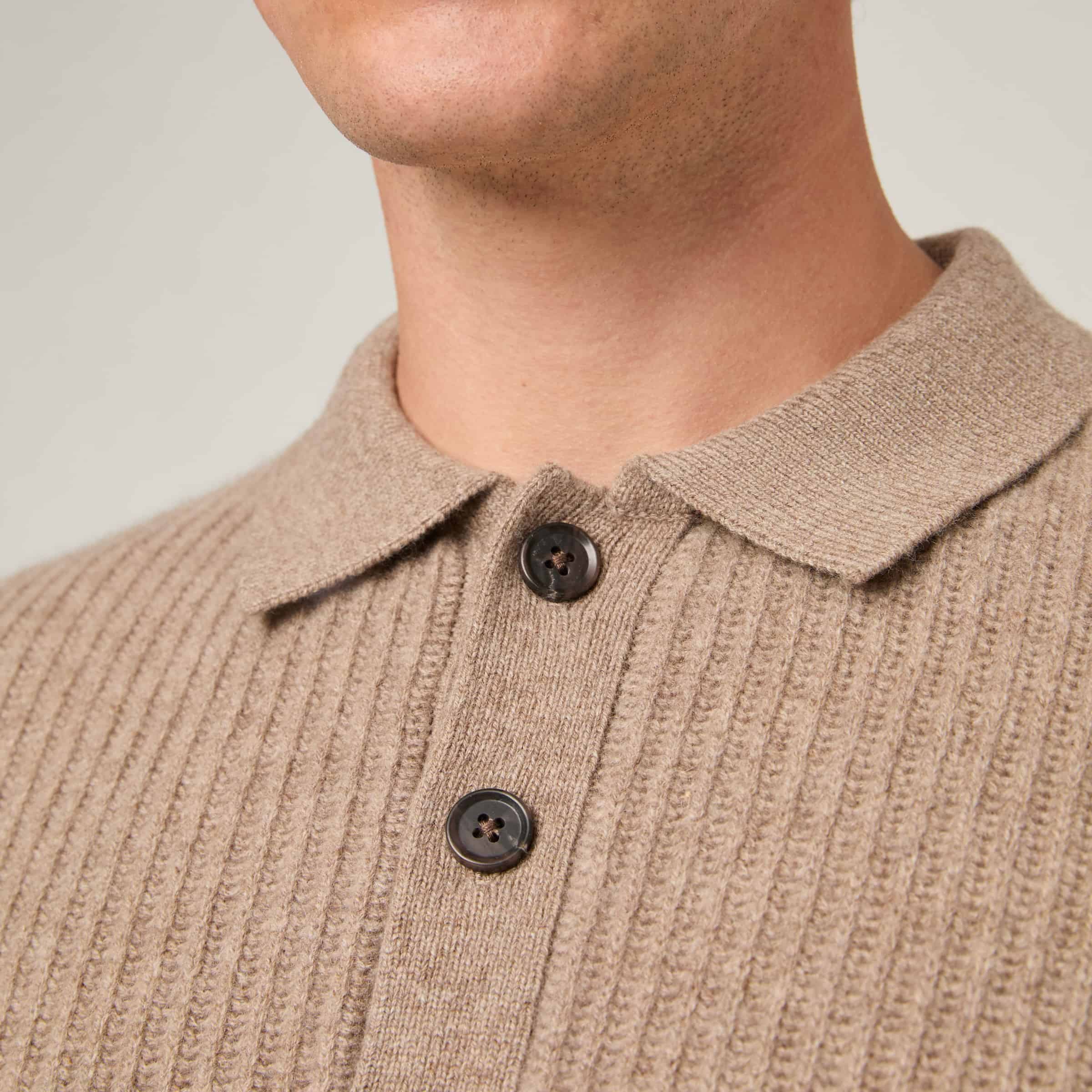 Men's Rib Polo | Wool-Cashmere Style | True Craftsmanship