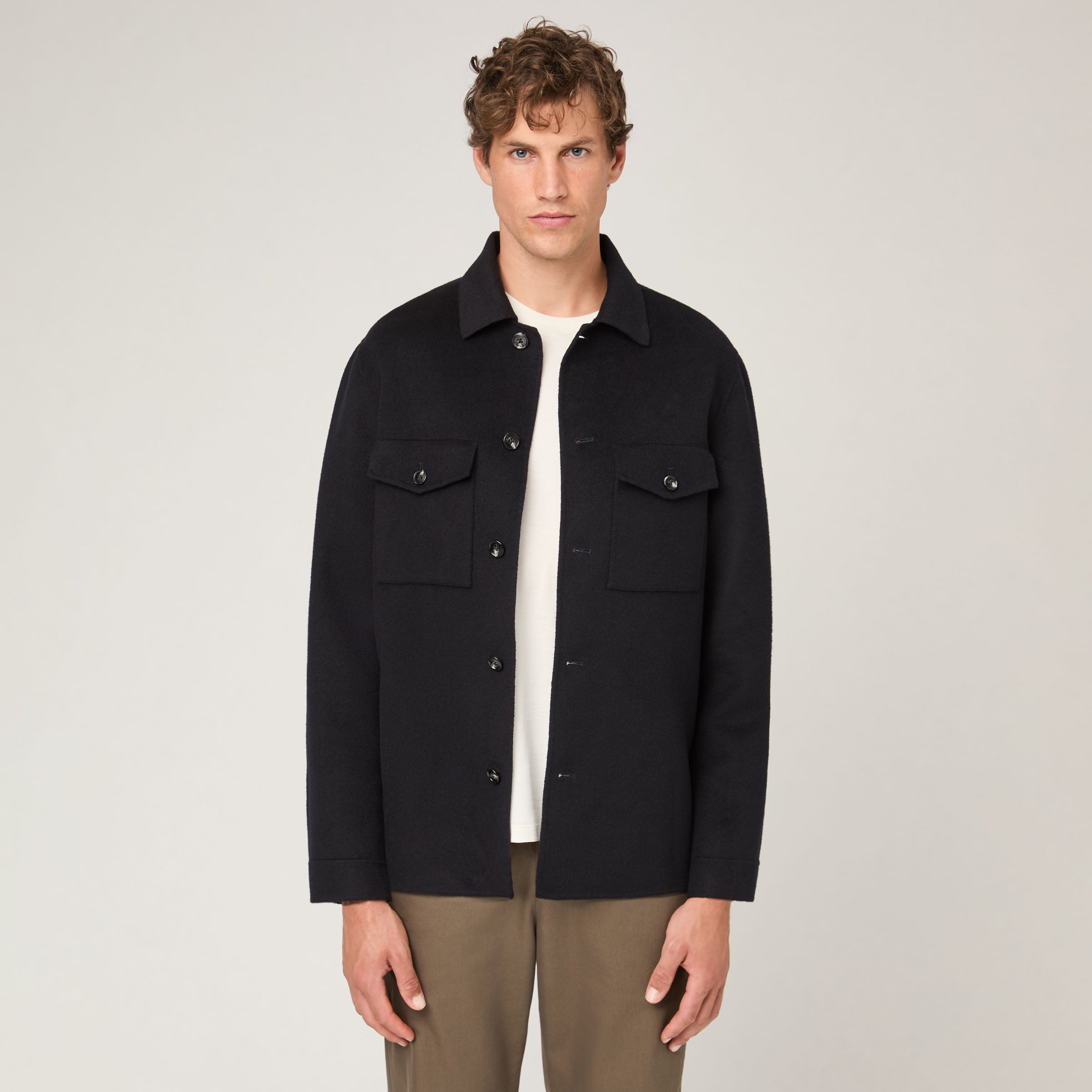 Men's Wool Overshirt | Layered Warmth | Singular Design