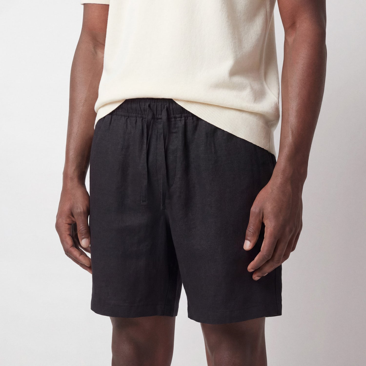 Men's Linen Drawstring Shorts