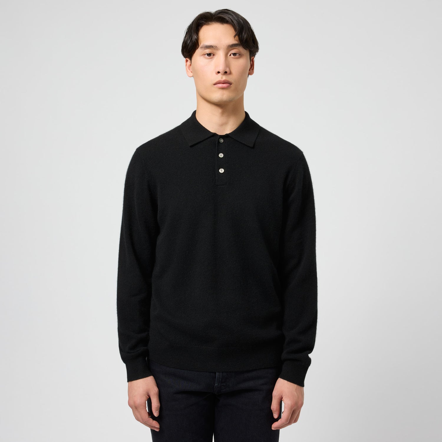 Men's Cashmere Polo Sweater