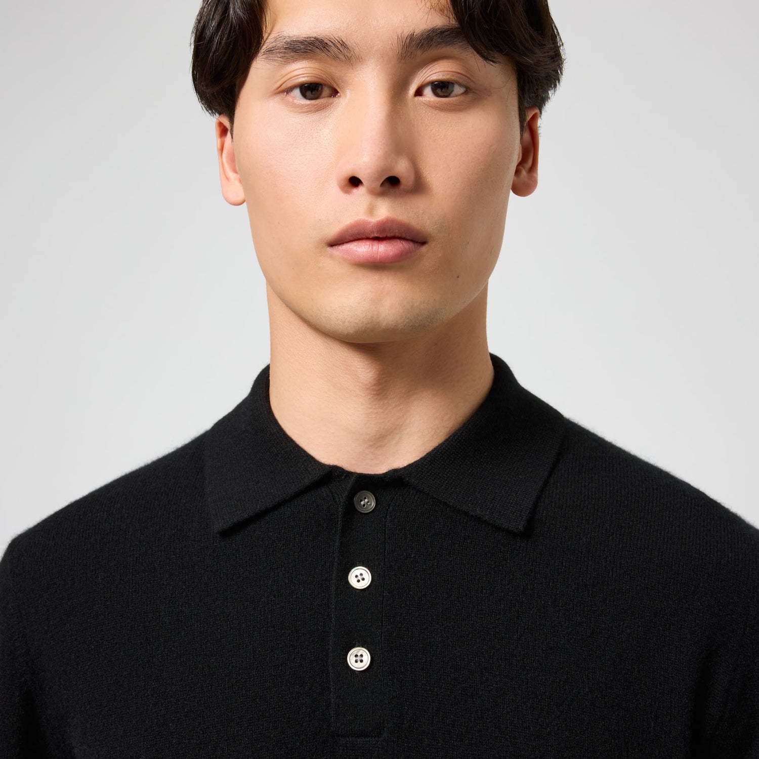 Men's Cashmere Polo Sweater