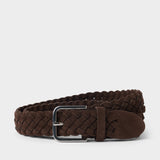 Men's Braided Suede Belt 35mm