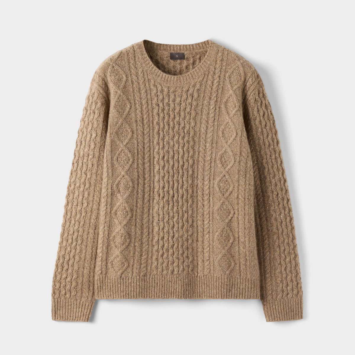 Men's Cashmere Cable Knit Sweater