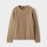 Men's Cashmere Cable Knit Sweater
