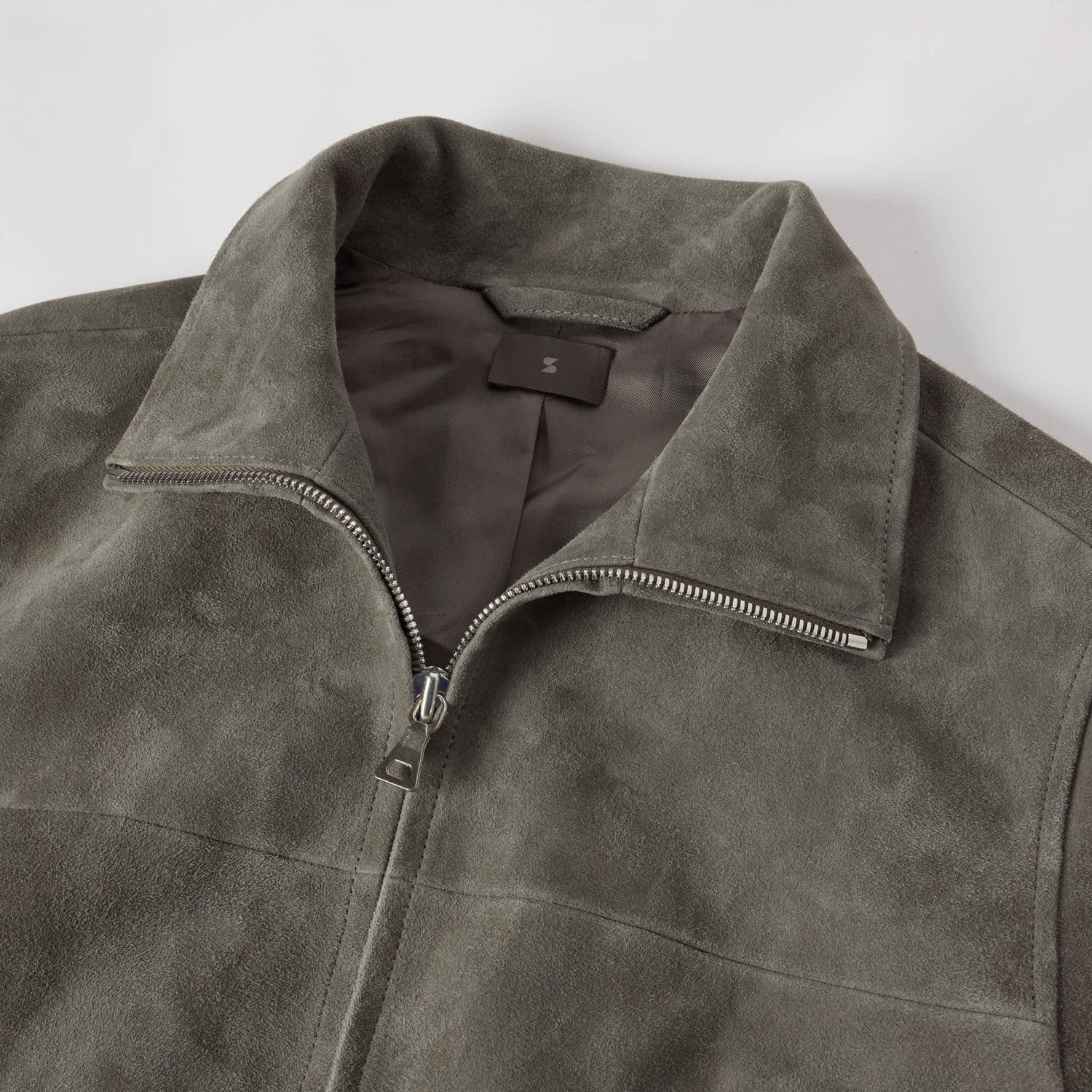 Men's Suede Bomber Jacket