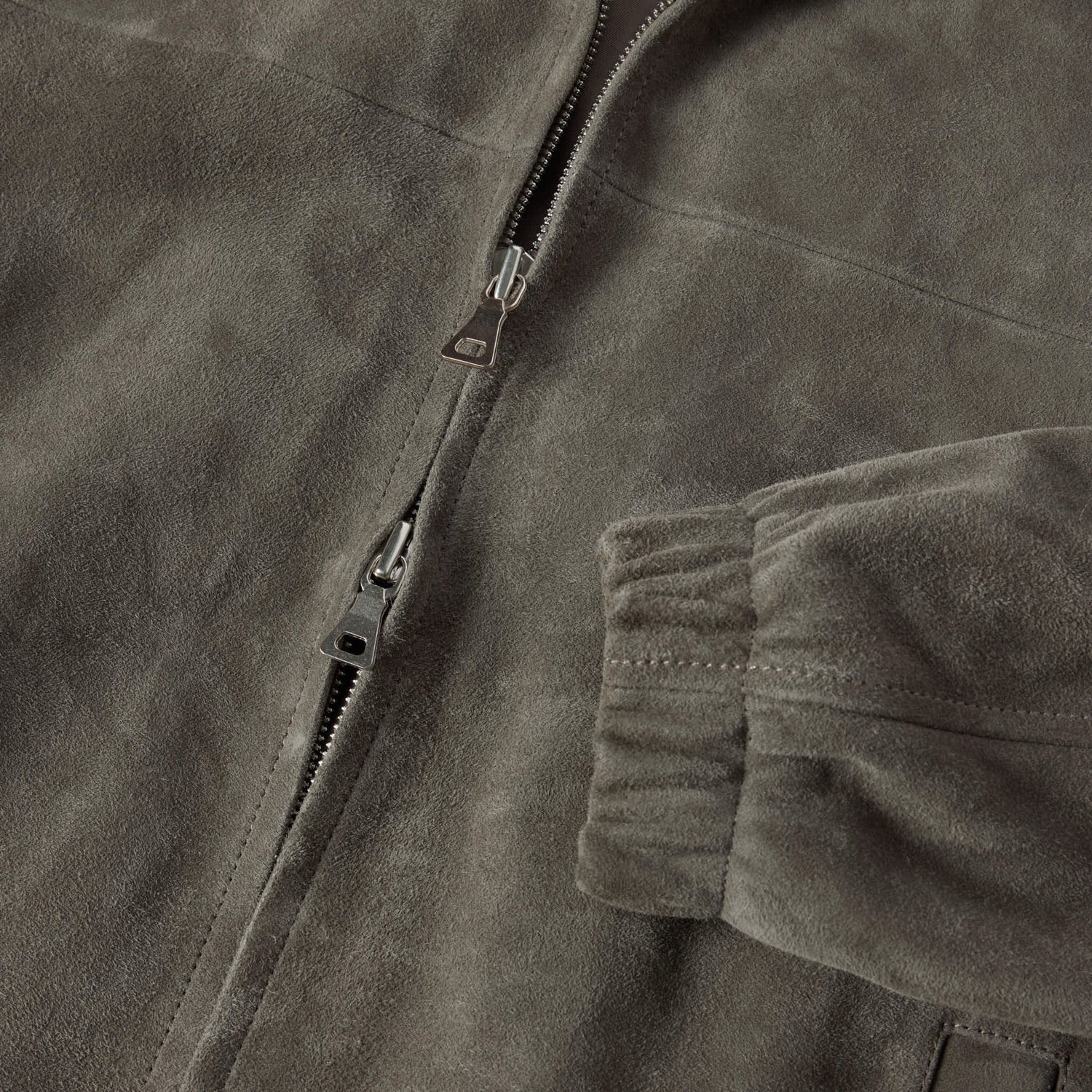 Men's Suede Bomber Jacket
