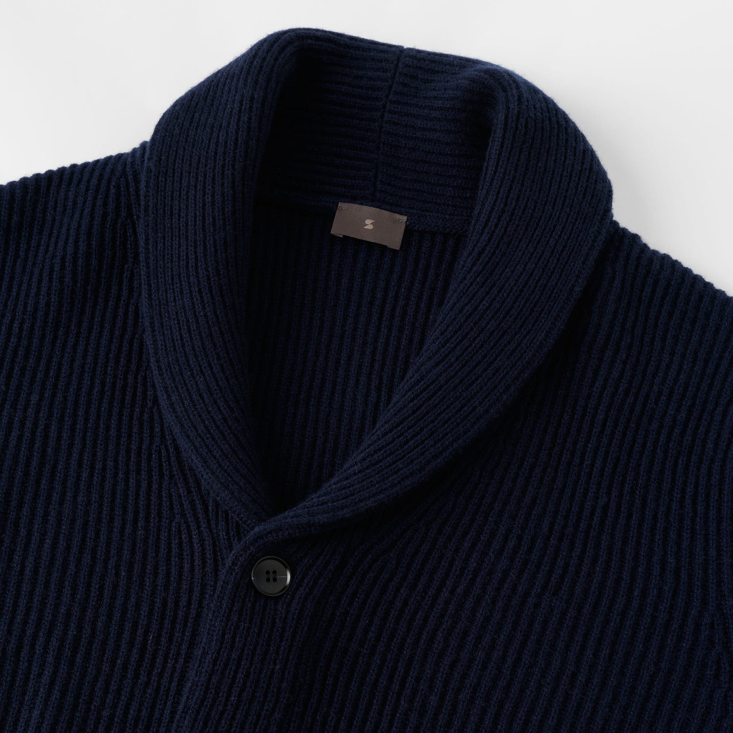 Men's Wool-Cashmere Rib Cardigan