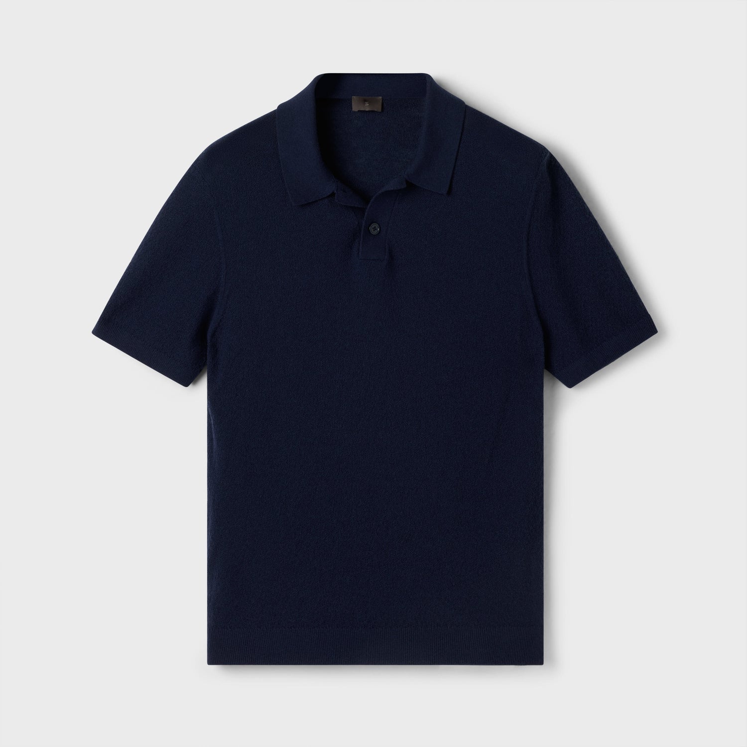 Men's Cashmere-Cotton Boucle Polo