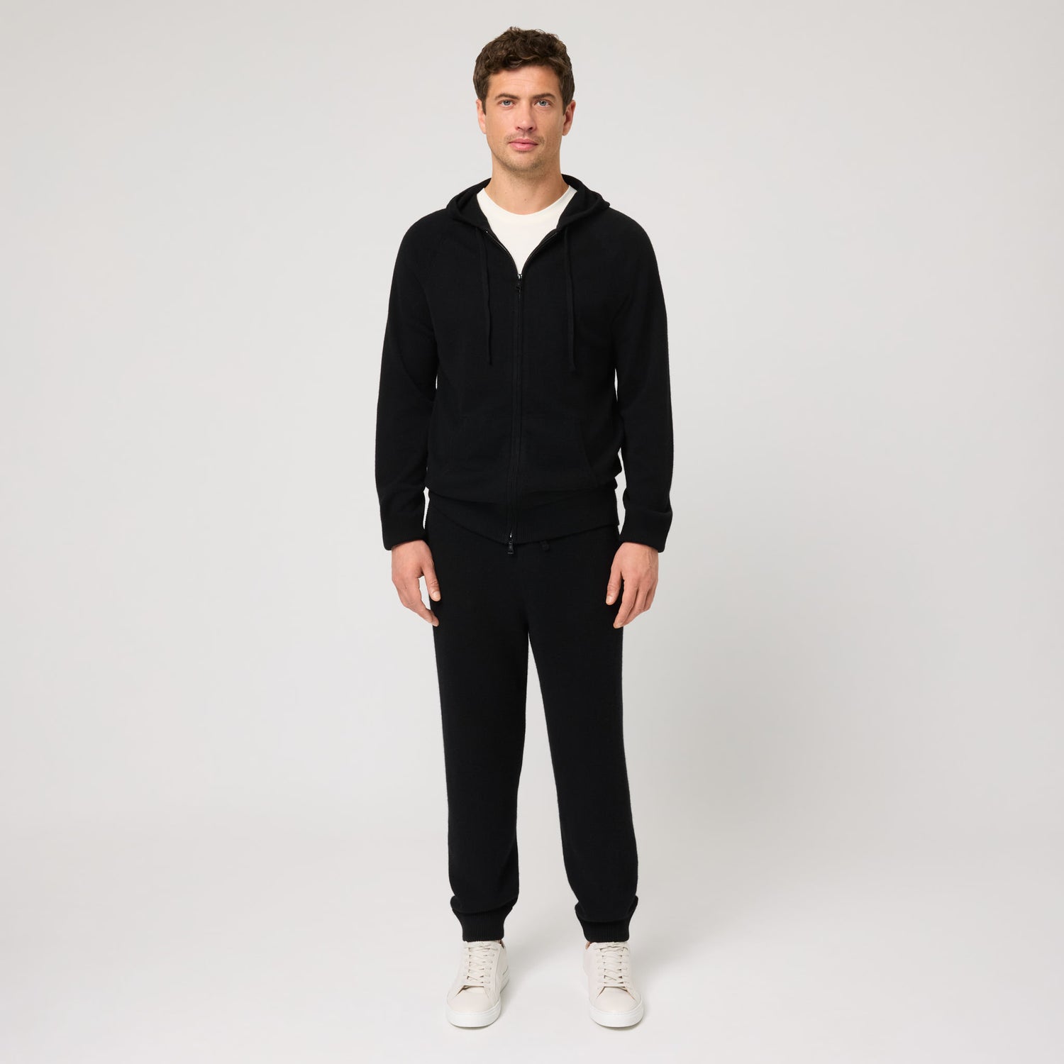 Men's Cashmere Zip Hoodie