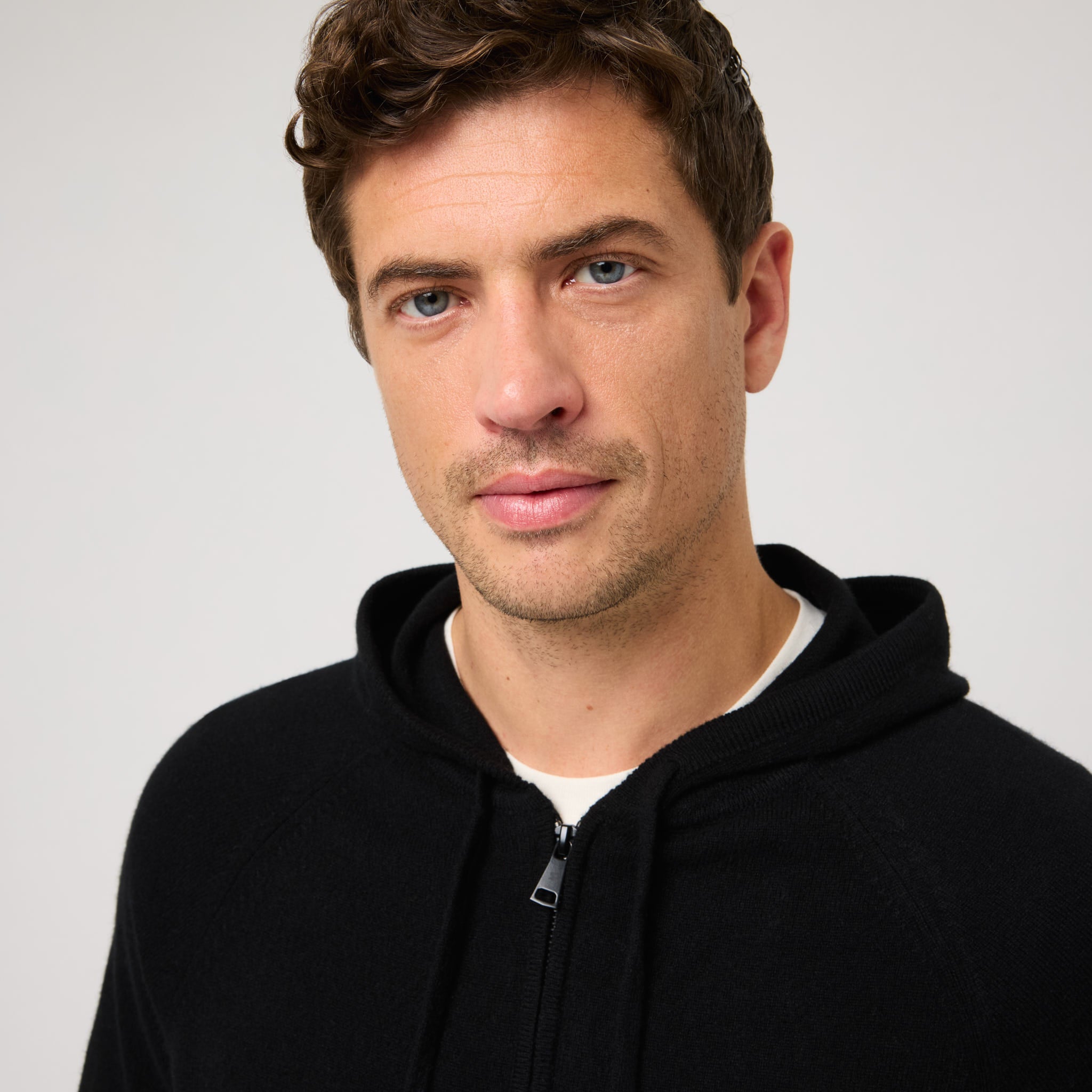 WOOL CASHMERE ZIP HOODIE 【Sサイズ】 LIDNM（リドム）の「WOOL