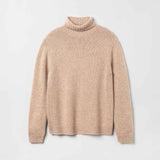 Men's Heavy Wool-Cashmere Roll Neck Sweater