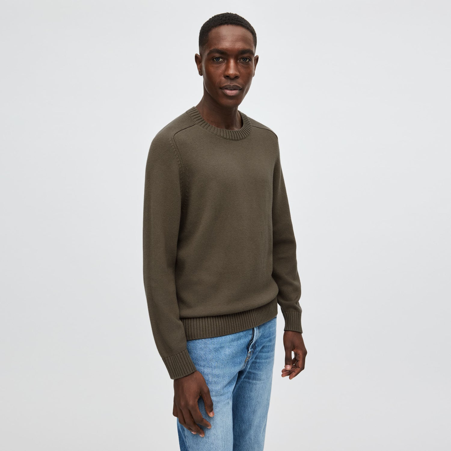 Men's Cotton-Cashmere Crewneck Sweater
