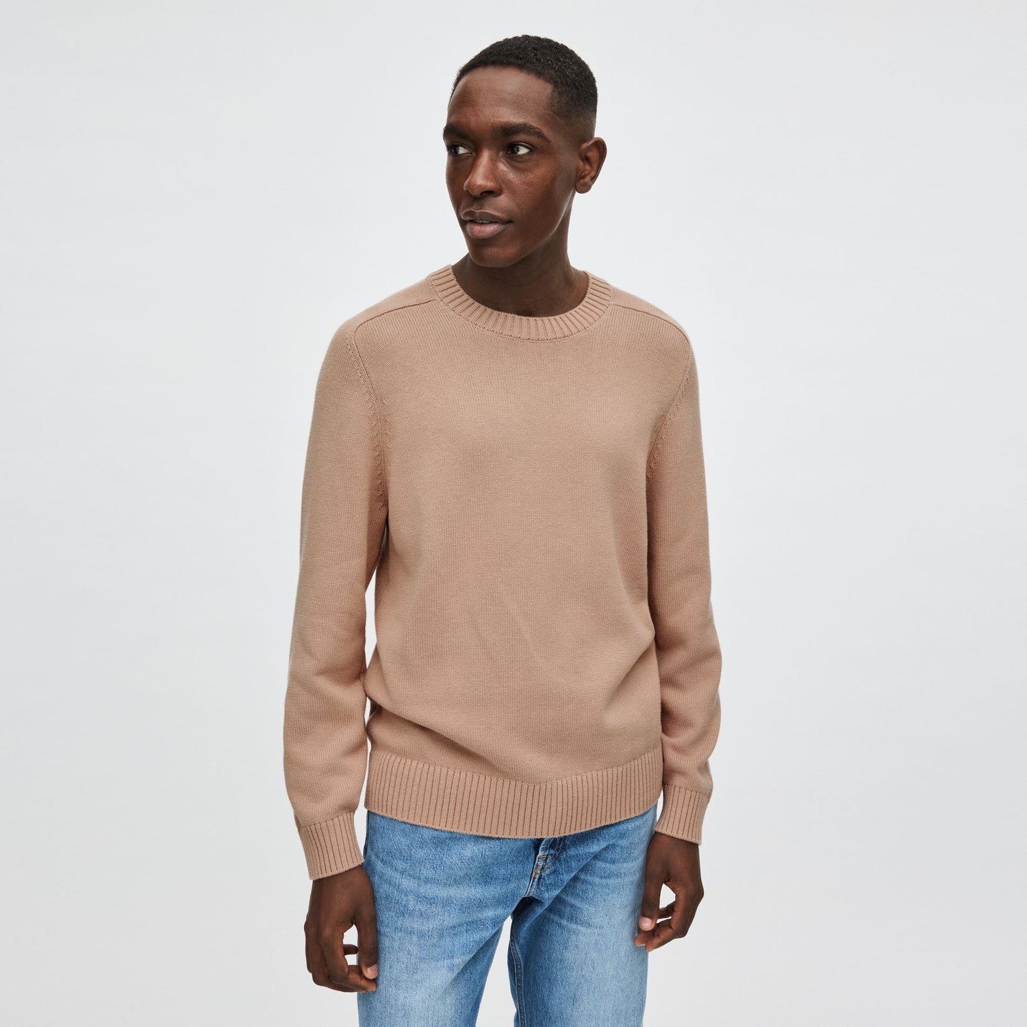 Men's Cotton-Cashmere Crewneck Sweater