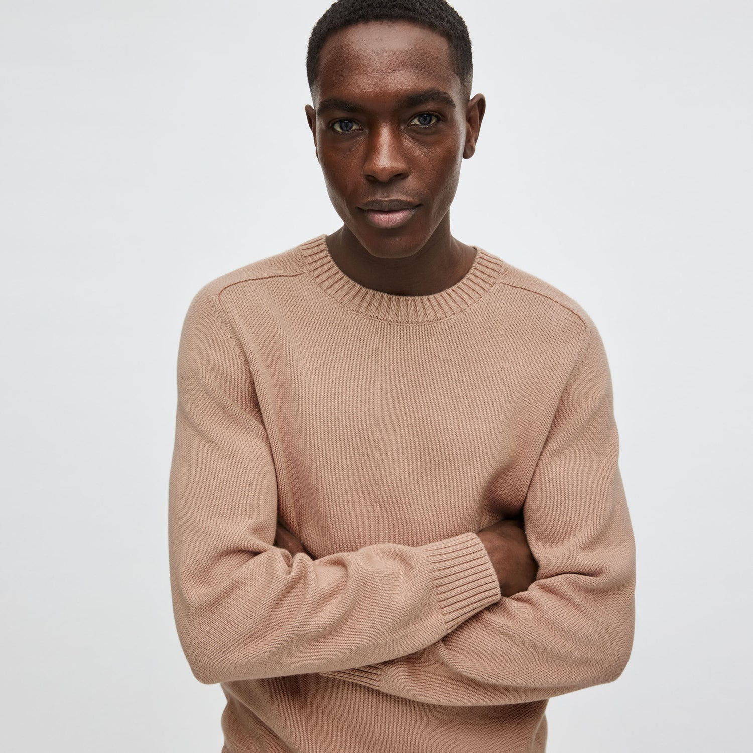 Men's Cotton-Cashmere Crewneck Sweater