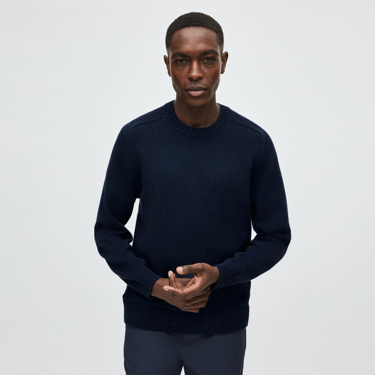 Men's Cotton-Cashmere Crewneck Sweater
