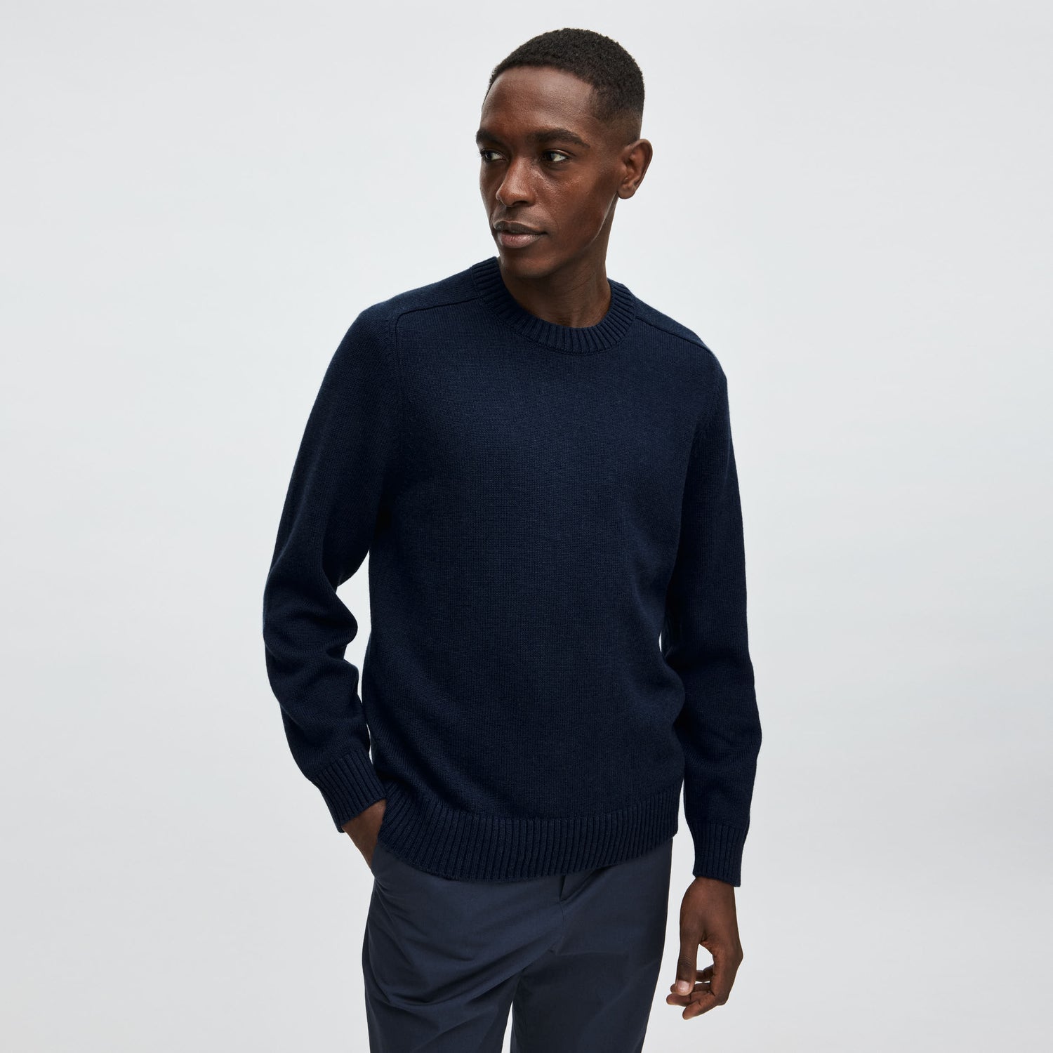 Men's Cotton-Cashmere Crewneck Sweater