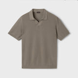 Men's Mercerized Cotton Pointelle Polo