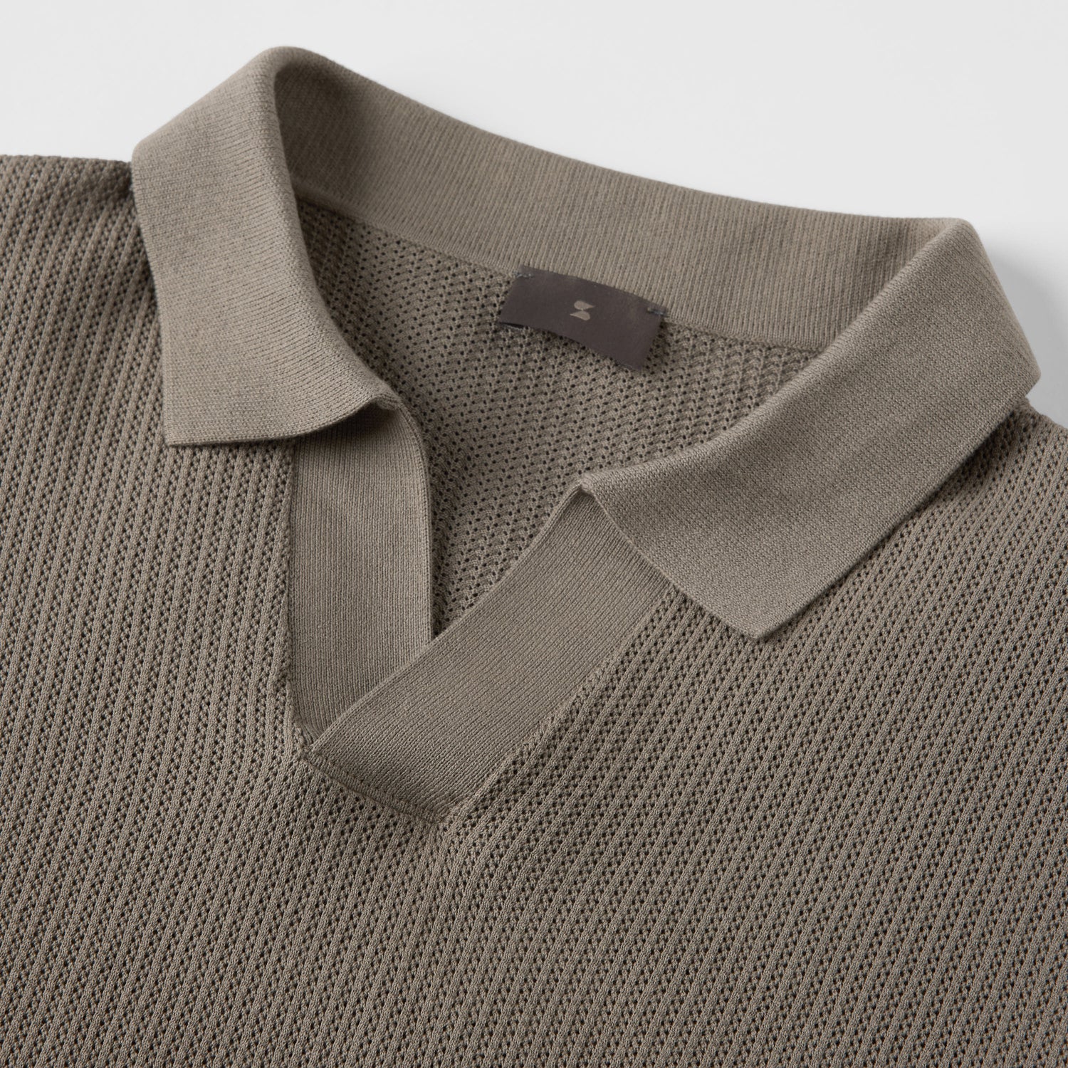 Men's Mercerized Cotton Pointelle Polo