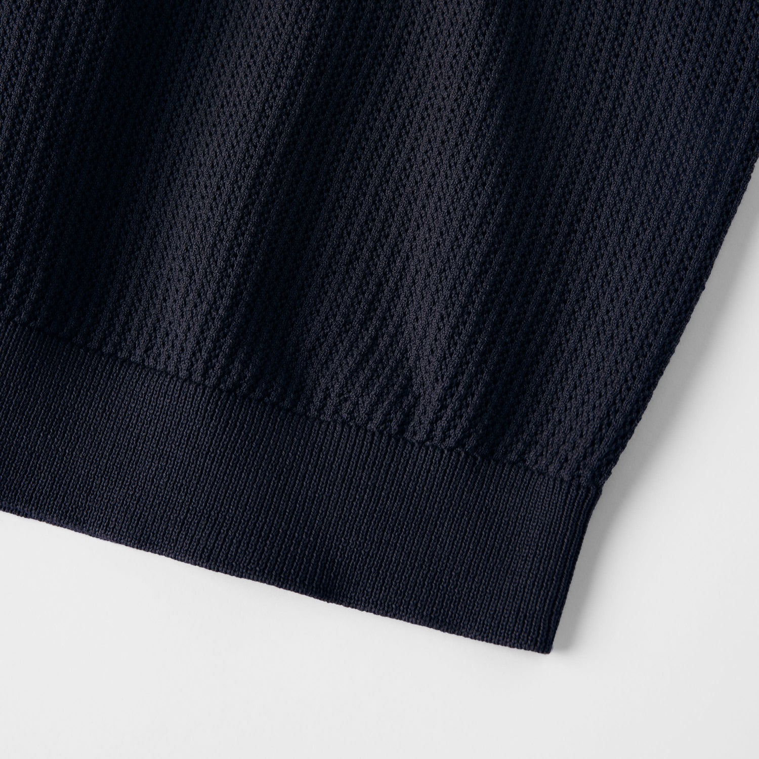 Men's Mercerized Cotton Pointelle Polo