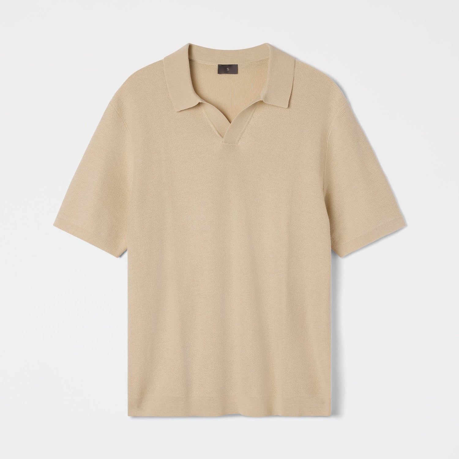 Men's Mercerized Cotton Textured Polo