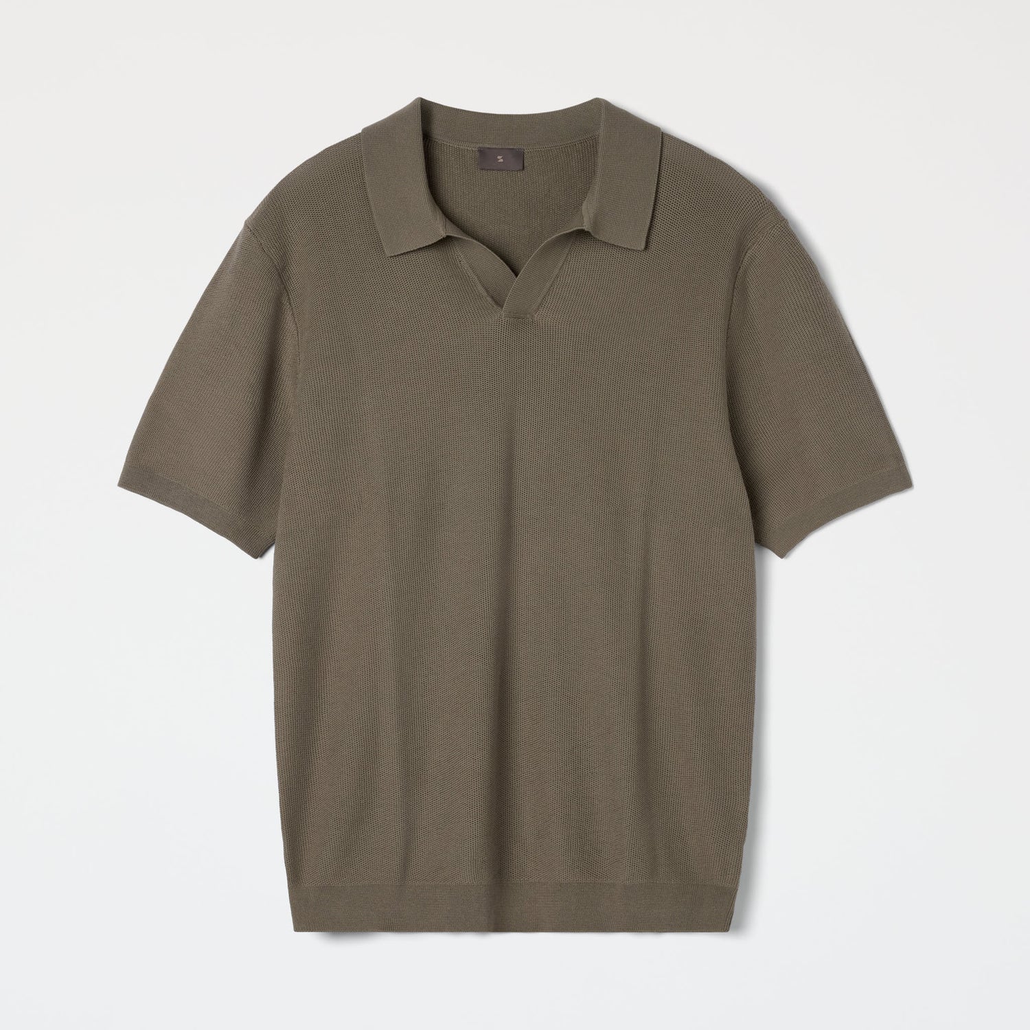 Men's Mercerized Cotton Textured Polo