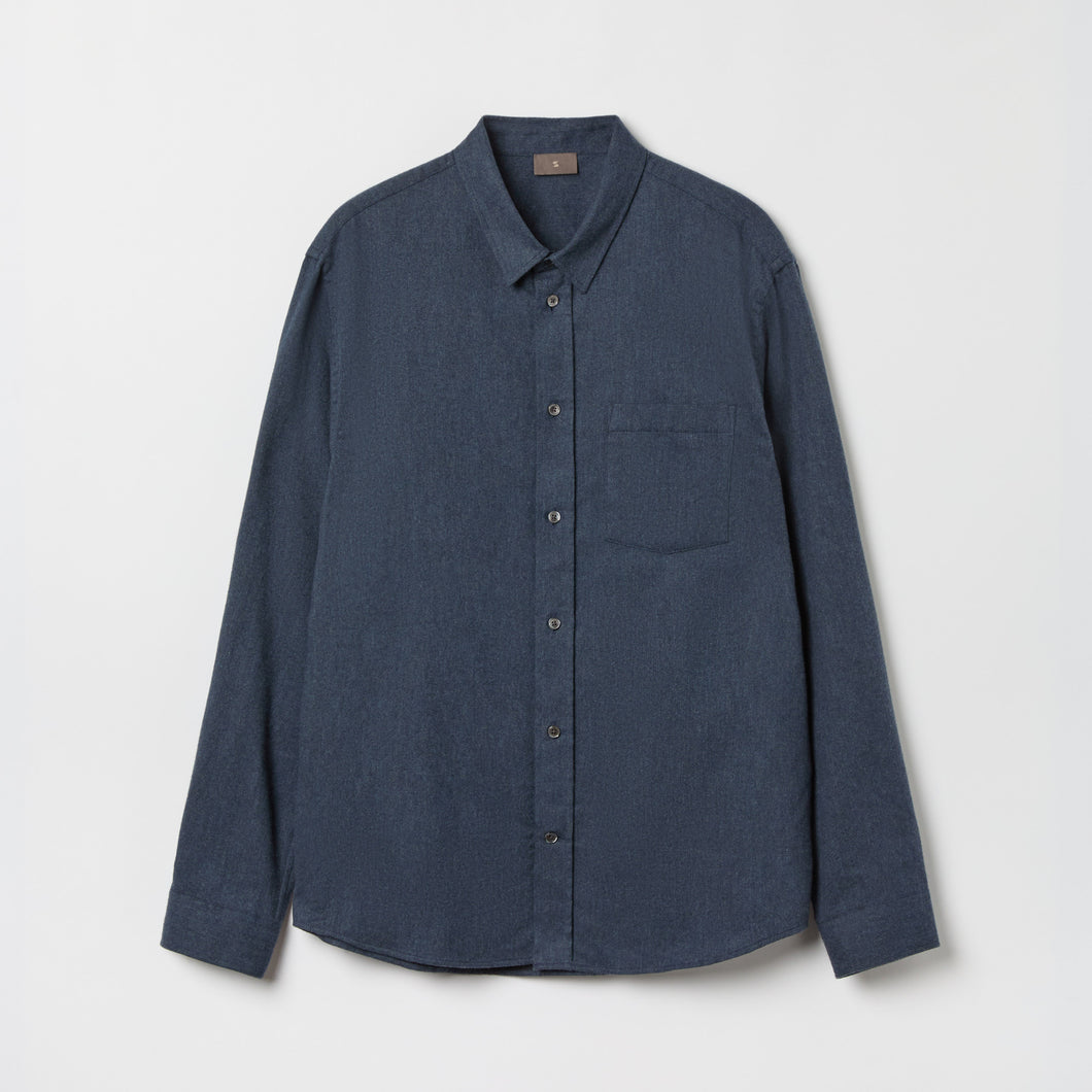 Men's Relaxed Cotton Flannel Shirt