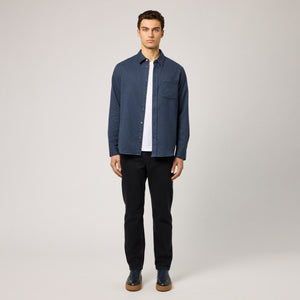 Men's Relaxed Cotton Flannel Shirt