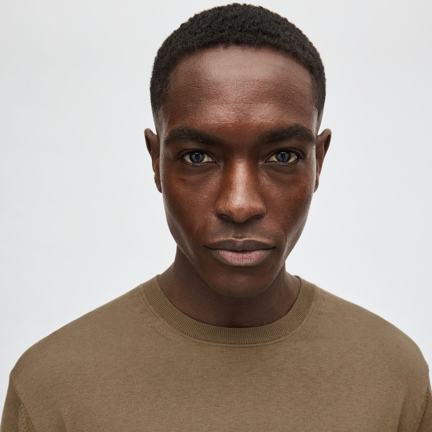 Men's Silk-Cotton Crewneck Sweater