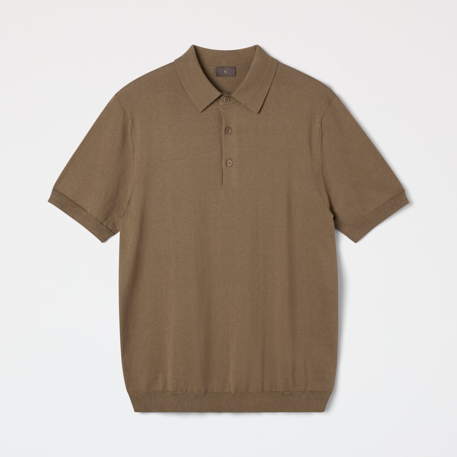 Men's Silk-Cotton Short Sleeve Polo