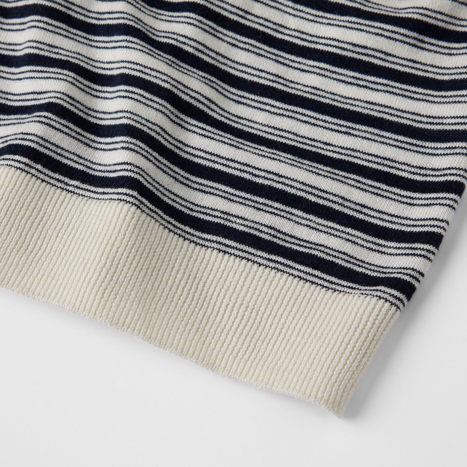 Men's Silk-Linen Striped Polo
